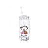 BICCHIERE TAPPO CANNUCCIA VETRO MILKSHAKE 620ML