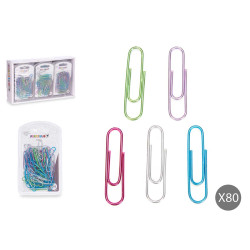 SET 60 METALLISED PAPERCLIP  MEDIUM