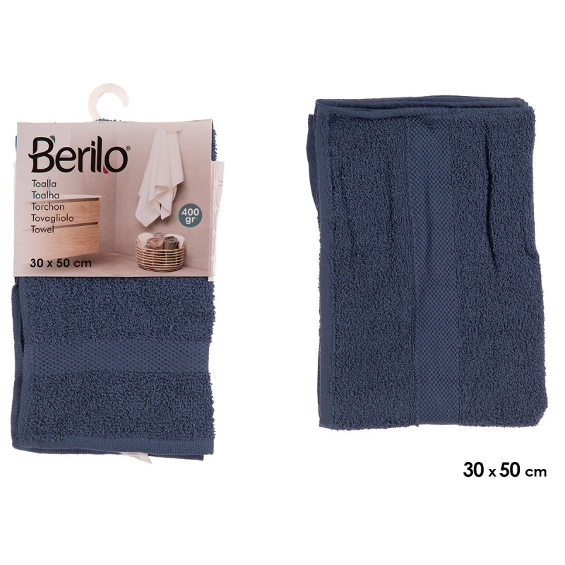 ASCIUGAMANO LISCIO 30X50 BLU SCURO