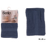 SERVIETTE LISSE 30X50 BLEU FONCE