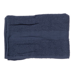 SERVIETTE LISSE 30X50 BLEU FONCE
