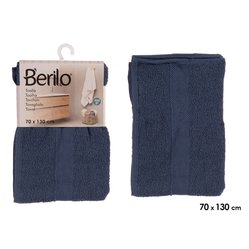 ASCIUGAMANO LISCIO 70X130 BLU SCURO