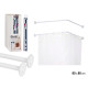 BARRE RIDEAU DOUCHE COIN 80CM 