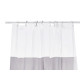 RIDEAU DE DOUCHE PEVA 180 X 180 CM TRANSP GRIS