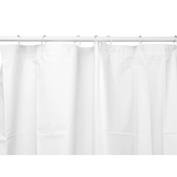 RIDEAU DE DOUCHE TRANSPARENT BLANC 180X180CM