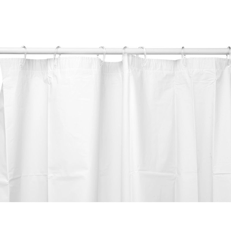 RIDEAU DE DOUCHE TRANSPARENT BLANC 180X180CM