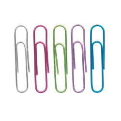 SET 30 METALLISED PAPERCLIP  LARGE