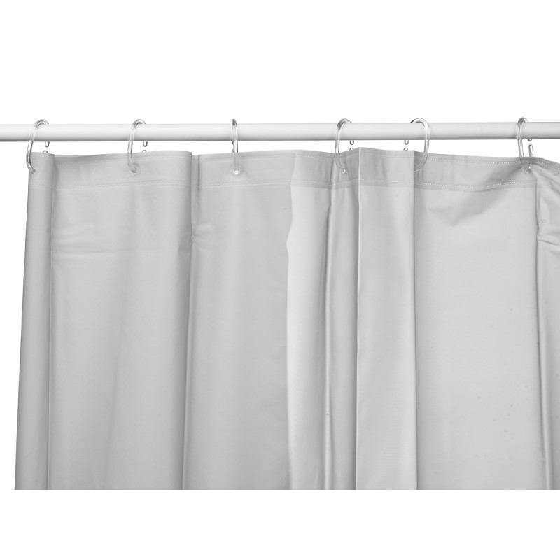 TRANSPARENT BATHROOM CURTAIN GREY 180x180cm