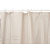 CORTINA BAÑO TRANSPARENTE BEIGE 180X180CM