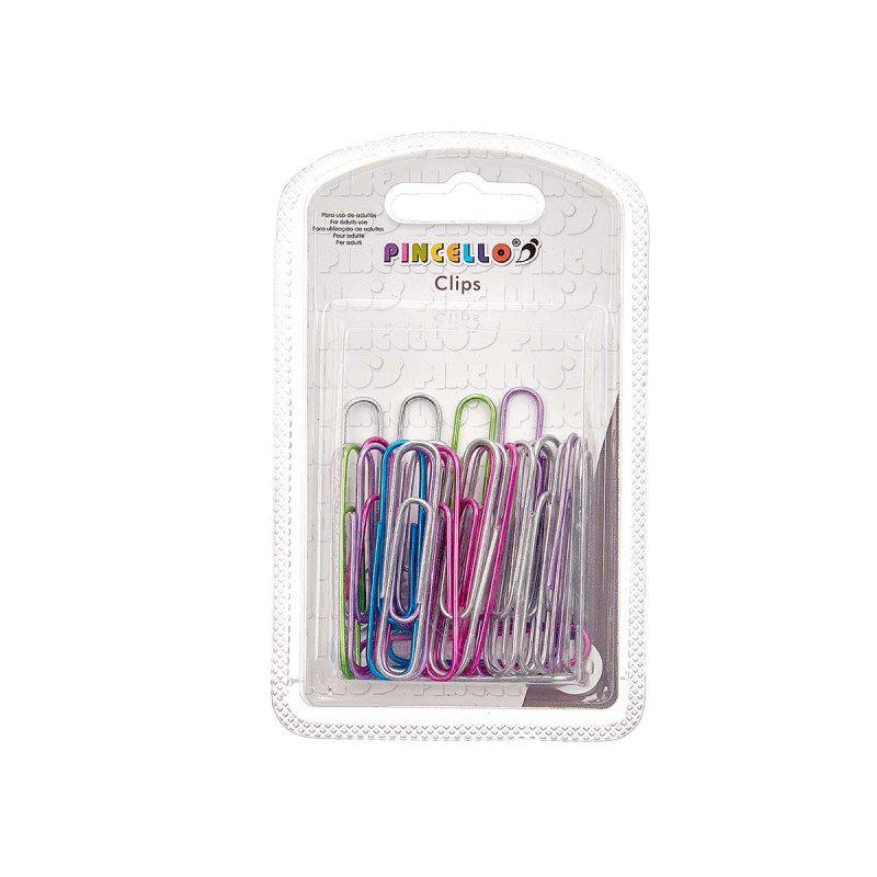 SET 30 METALLISED PAPERCLIP  LARGE