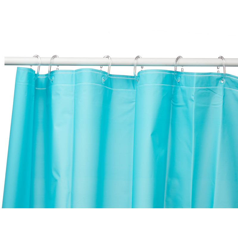 TENDA BAGNO TRASPARENTE BLU 180X180CM
