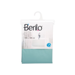 TRANSPARENT BATH CURTAIN BLUISH GREEN 180x180cm