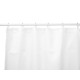 CORTINA WC POLIESTER  BRANCO PONTOS 180X180CM