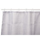 CORTINA BAÑO POLIESTER GRIS PUNTOS 180X180CM