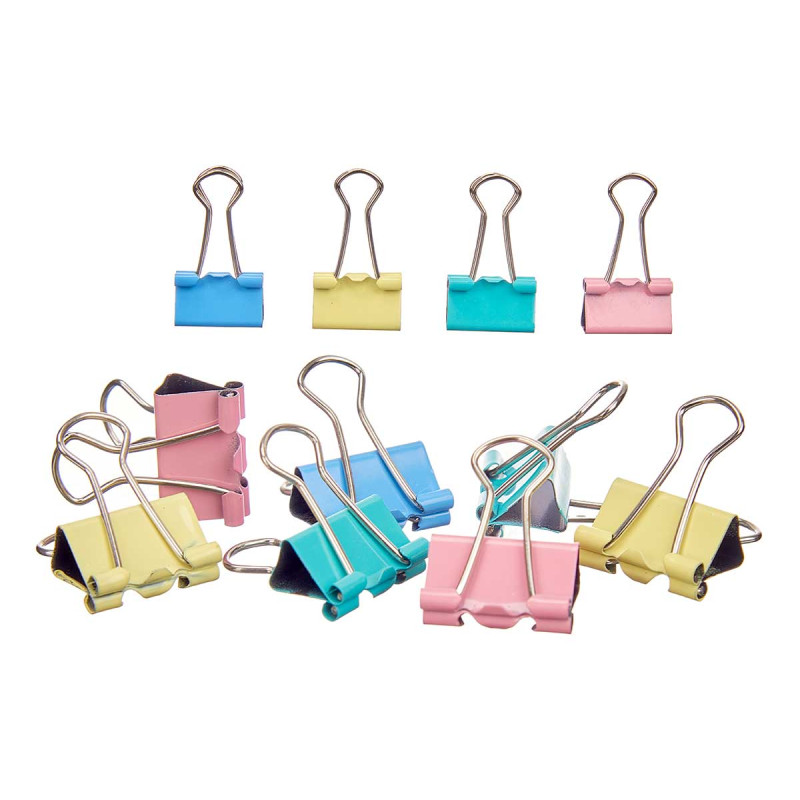 SET 7 PINZE CLIP COLOR PASTELLO PICCOLE