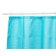 CORTINA WC POLIESTER AZUL PONTOS 180X180CM