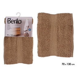 TOALHA LISA 70X130 COR CAMEL  