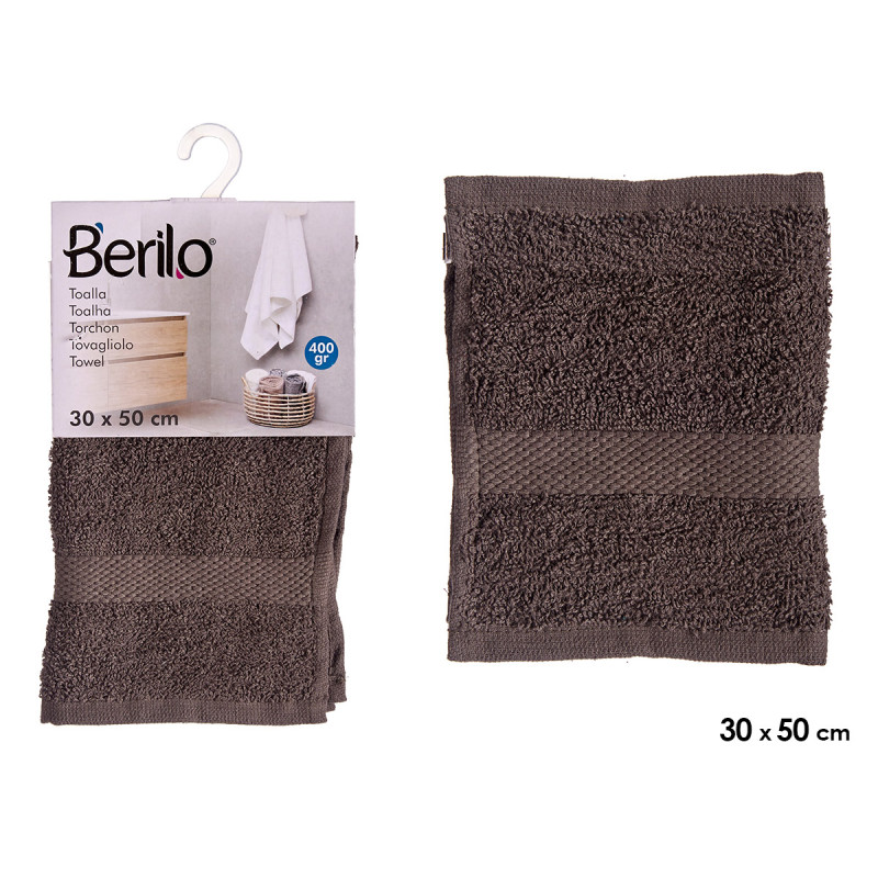 30X50 GREY PLAIN TOWEL 