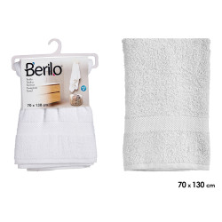 70X130 WHITE PLAIN TOWEL 