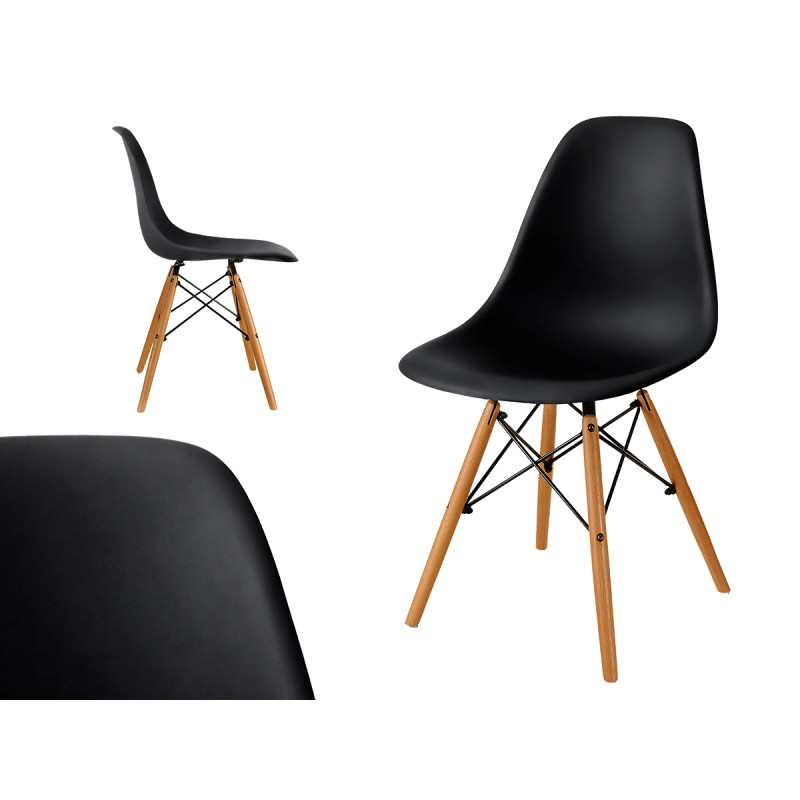 CADEIRA ASPAS DESIGN PRETO