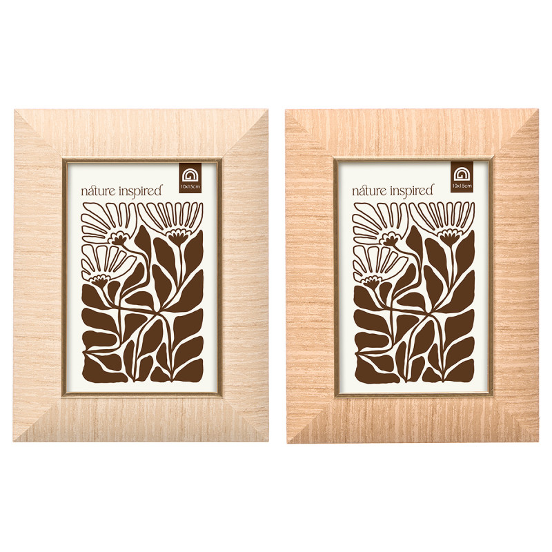 PHOTO FRAME GOLDEN EDGE ASRT 2 10X15CM