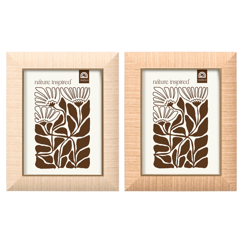 PHOTO FRAME GOLDEN EDGE ASRT 2 15X20CM