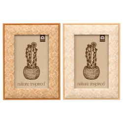 PHOTO FRAME BRAIDED FINISH ASRT 2 10X15CM