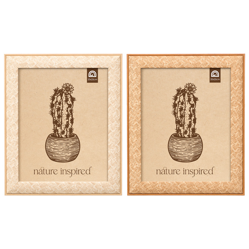 PHOTO FRAME BRAIDED FINISH ASRT 2 20X25CM