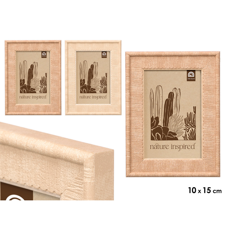 EMBOSSED PHOTO FRAME ASRT 2 10X15CM