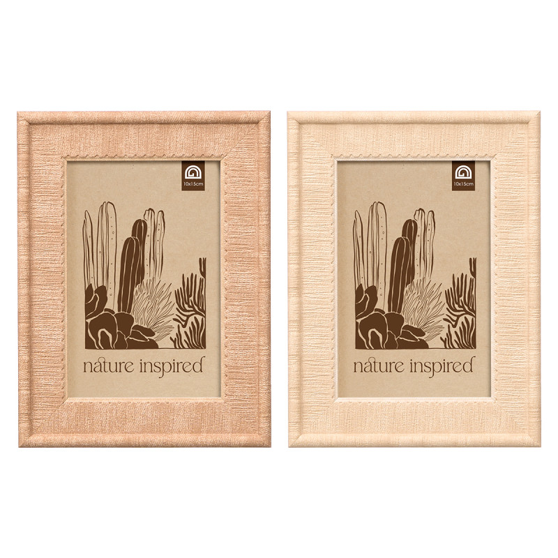EMBOSSED PHOTO FRAME ASRT 2 10X15CM