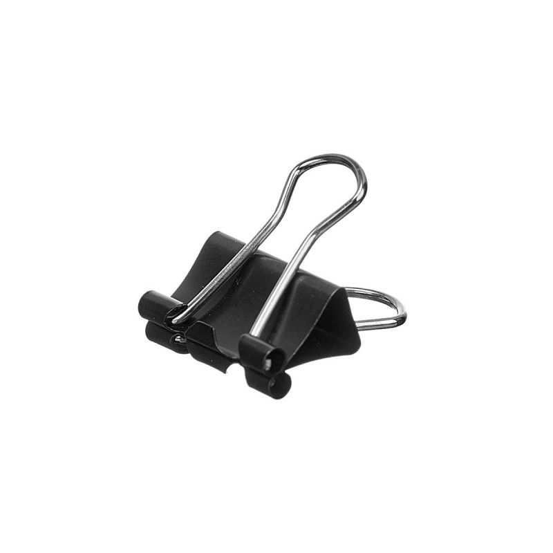 SET 8 PINCES DOUBLE CLIP NOIR PETIT
