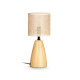 OVAL TABLE LAMP WOOD EFFECT TALL
