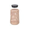 CONICAL SOLAR LANTERN WITH DOTTED PATTERN ASSORTED