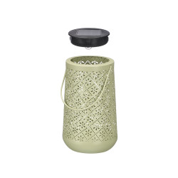 CONICAL SOLAR LANTERN WITH DIAMOND PATTERN ASSORTE
