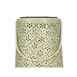 CONICAL SOLAR LANTERN WITH DIAMOND PATTERN ASSORTE