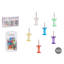 SET 60 CHINCHETAS COLOR TRANSPARENTE