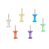 SET 60 TRANSPARENT COLOUR PUSHPINS