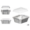 SET 12 RECIPIENTES ALUMINIO CON TAPA