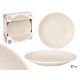 PIATTO PIANO 27 CM INCISO BEIGE 