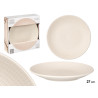 DINNER PLATE ENGRAVED BEIGE 27 CM