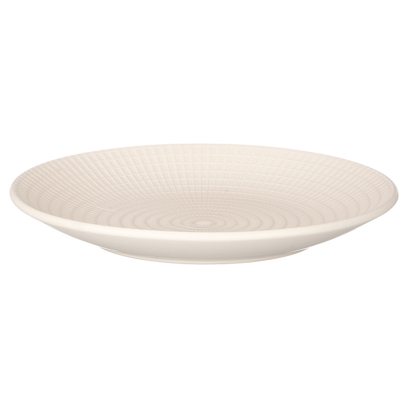 DINNER PLATE ENGRAVED BEIGE 27 CM