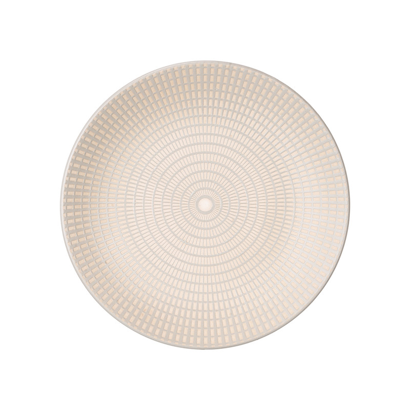 PIATTO DOLCE 20,5 CM INCISO GRIGIO