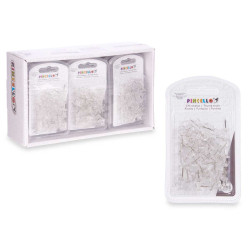 SET 60 CHINCHETAS TRANSPARENTES