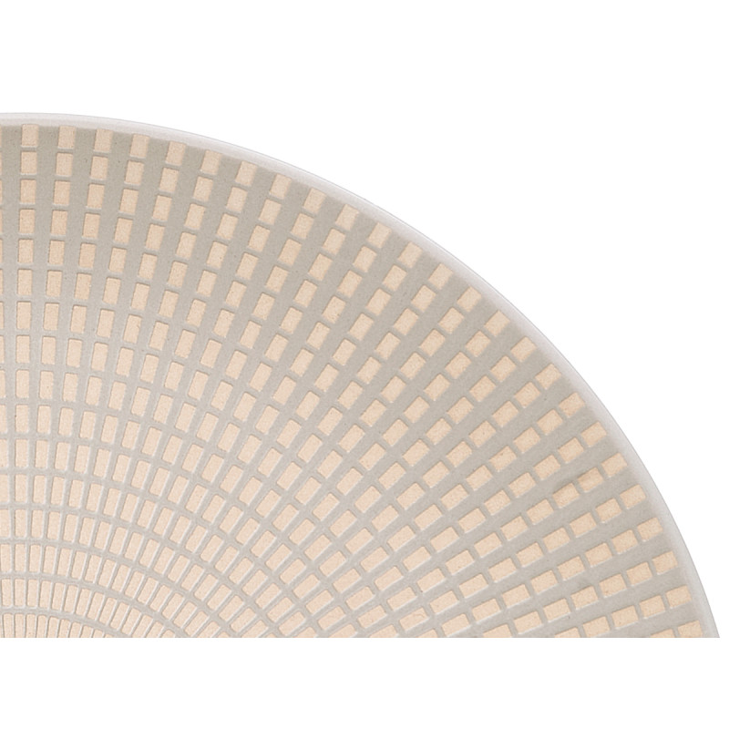 PIATTO PIANO 27 CM INCISO GRIGIO 