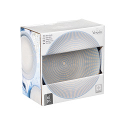 PRATO FUNDO 20,5 CM GRAVADO AZUL