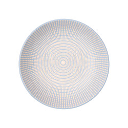 ASSIETTE CREUSE 20,5 CM GRAVÉE BLEU