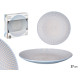 DINNER PLATE ENGRAVED LIGHT BLUE 27 CM