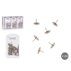 SET 100 METAL PUSHPINS