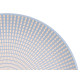 PIATTO PIANO 27 CM INCISO BLU 