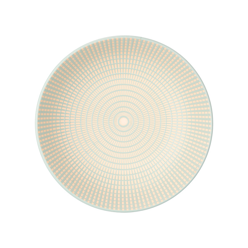 PIATTO FONDO 20,5 CM INCISO VERDE